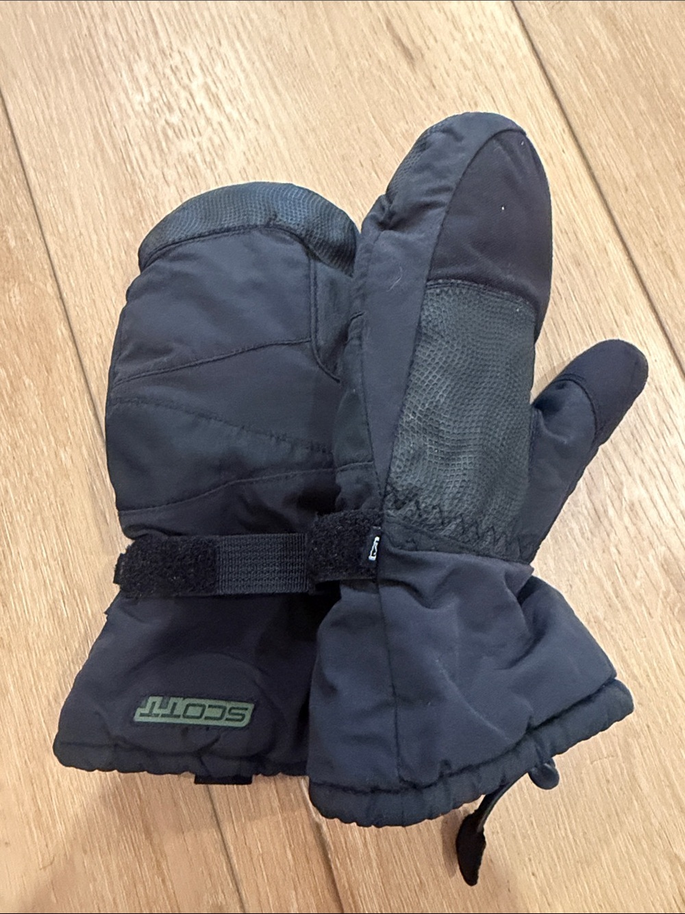 Scott Kids Black Winter Mittens